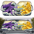 Kurama Vs Susano Naruto Sasuke The Great Wave Japan Anime Custom Car Windshield Sunshades