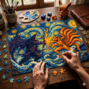 Kurama vs Susano Starry Night Jigsaw Puzzle