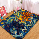 Kurama Vs Susano Starry Night Rectangular Area Rug