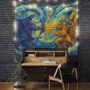 Kurama Vs Susano Starry Night Tapestry
