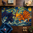Kurama Vs Susano Starry Night Rectangular Area Rug