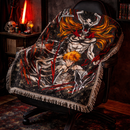 Kurosaki From The Anime Bleach In His Hollow Form Woven Throw Blanket