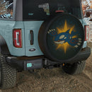 Kyogre Pokemon Stained Glass Jeep Car Spare Tire Cover