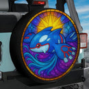 Kyogre Pokemon Stained Glass Jeep Car Spare Tire Cover