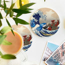 Kyogre Vs Groudon The Great Wave Japan Pokemon Ceramic Decor Coaster - Gift Idea