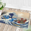 Kyogre Vs Groudon The Great Wave Japan Doormat Home Decor