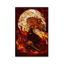 Rengoku Stained Glass Demon Slayer Jigsaw Puzzle