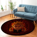 Senjuro Rengoku Demon Slayer Break Wall Round Rug