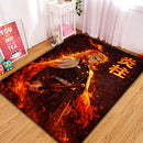 Kyojuro Rengoku Demon Slayer Anime Rectangular Area Rug