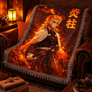 Kyojuro Rengoku Demon Slayer Woven Throw Blanket