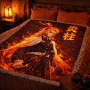 Kyojuro Rengoku Demon Slayer Woven Throw Blanket