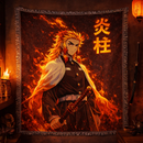 Kyojuro Rengoku Demon Slayer Woven Throw Blanket