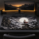 Kyojuro Rengoku Demon Slayer Dark Moonlight Desk Mat