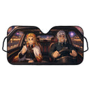 Rengoku x Tengen Demon Slayer Car Auto Sunshades