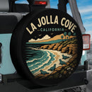 La Jolla Cove California Beach Car Spare Tire Cover