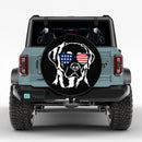 Labrador USA Flag Sunglasses Car Spare Tire Cover