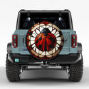 Ladybug Stained Glass Jeep Car Spare Tire Cover