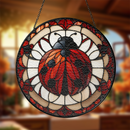 Ladybug Stained Glass Suncatcher