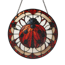 Ladybug Stained Glass Suncatcher