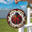 Ladybug Stained Glass Suncatcher