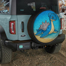 Lapras Pokemon Stained Glass Jeep Car Spare Tire Cover
