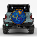Lapras Pokemon Starry Night Stained Glass Jeep Car Spare Tire Cover