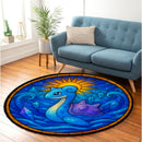 Lapras Pokemon Sun Stained Glass Round Rug