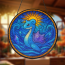 Lapras Pokemon Sun Stained Glass Suncatcher