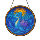 Lapras Pokemon Sun Stained Glass Suncatcher