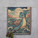 Lapras Pokemon Japan Style Woven Throw Blanket