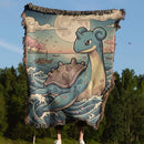 Lapras Pokemon Japan Style Woven Throw Blanket