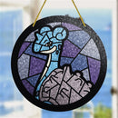 Lapras Pokemon Round Stained Glass Suncatcher