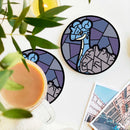 Lapras Pokemon Stained Glass Decor Coaster - Gift Idea