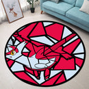 Latias Pokemon Stained Glass Round Rug