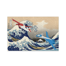 Latios Vs Latias Pokemon The Great Wave Jigsaw Puzzle