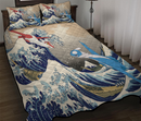 Latios Vs Latias Pokemon The Great Wave Quilt Bed Sets