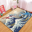 Latios Vs Latias Pokemon The Great Wave Rectangular Area Rug