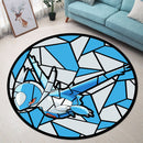 Latios Pokemon Stained Glass Round Rug