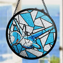 Latios Pokemon Round Stained Glass Suncatcher