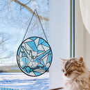 Latios Pokemon Round Stained Glass Suncatcher