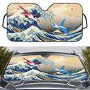 Latios Vs Latias Pokemon Great Wave Custom Car Windshield Sunshades