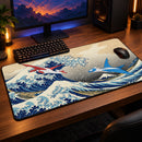 Latios Vs Latias Pokemon Great Wave Desk Mat