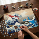 Latios Vs Latias Pokemon The Great Wave Jigsaw Puzzle