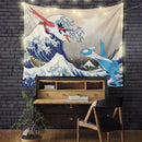 Latios vs Latias Pokemon The Great Wave Tapestry