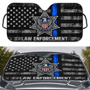 Law Enforcement American Flag Custom Car Windshield Sunshades