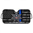 Law Enforcement American Flag Custom Car Windshield Sunshades