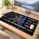 Law Enforcement American Flag Desk Mat