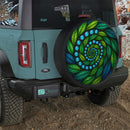 Leaf Vortex Custom Jeep Wheel Cover With Camera Hole