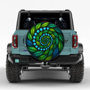 Leaf Vortex Custom Jeep Wheel Cover With Camera Hole
