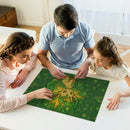 Leafeon Pokemon Stained Glass Jigsaw Puzzle
